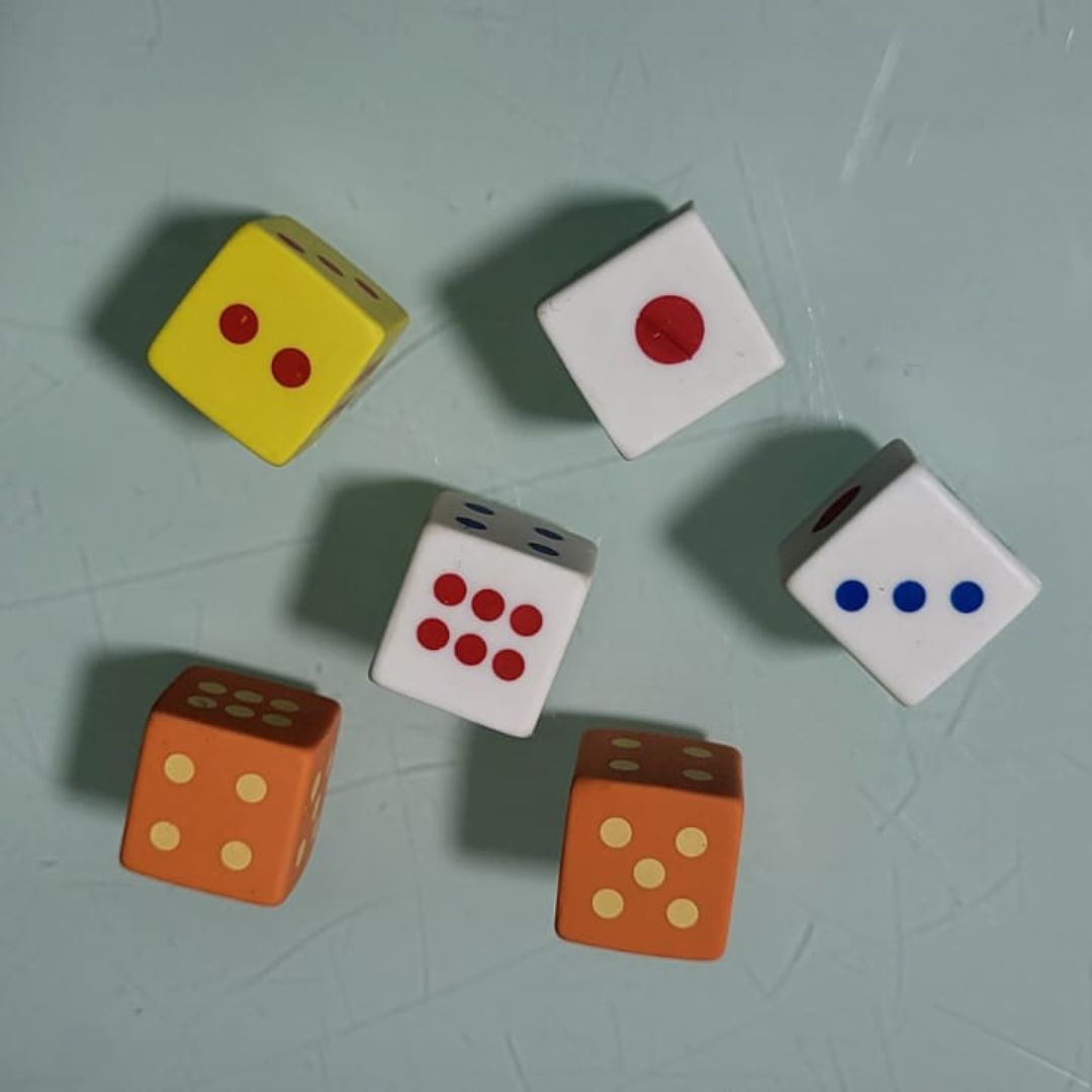 Dyskalkulie-Materialien: Immer dabei meine Radiergummiwürfel