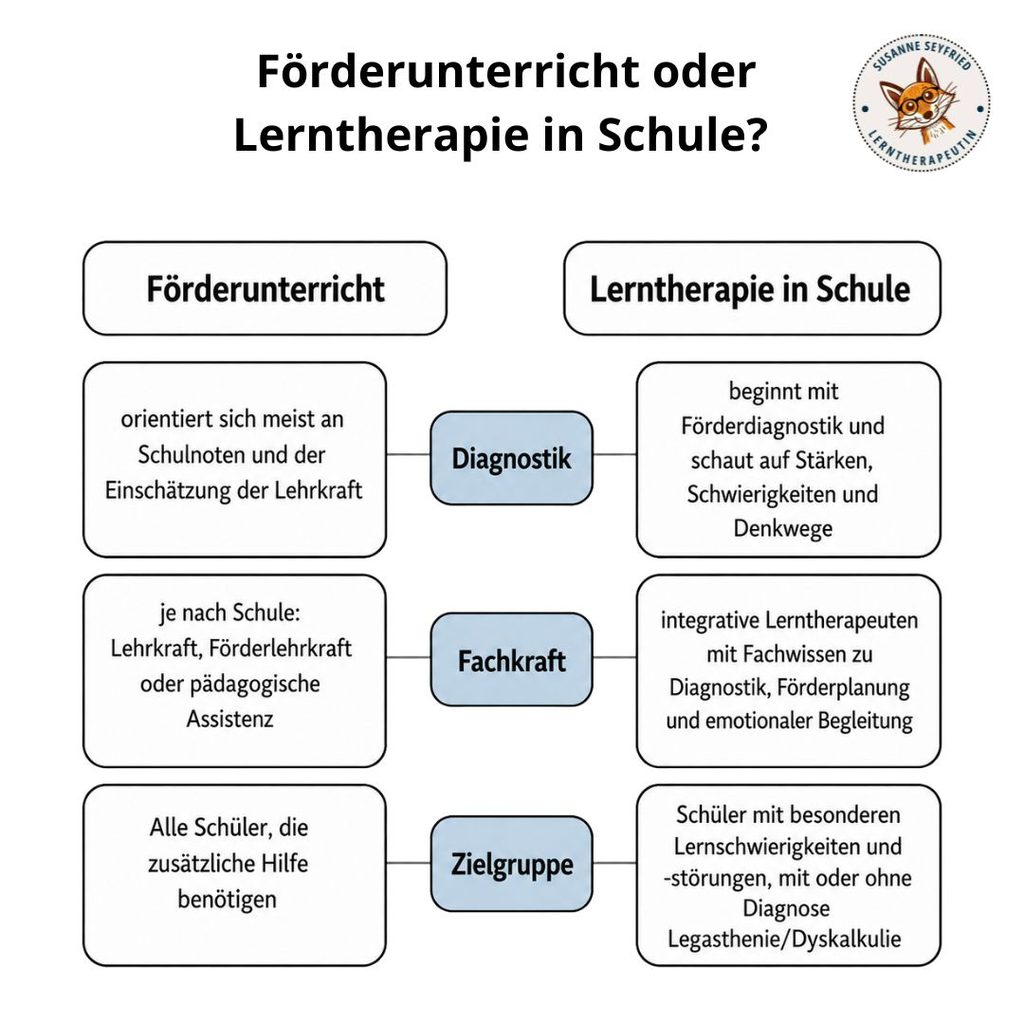 LRS Förderung: Förderunterricht oder Lerntherapie, was hilft?